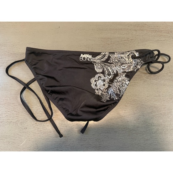black silver BILLABONG  lined  swimsuit bikini bottom size XL - Picture 2 of 2